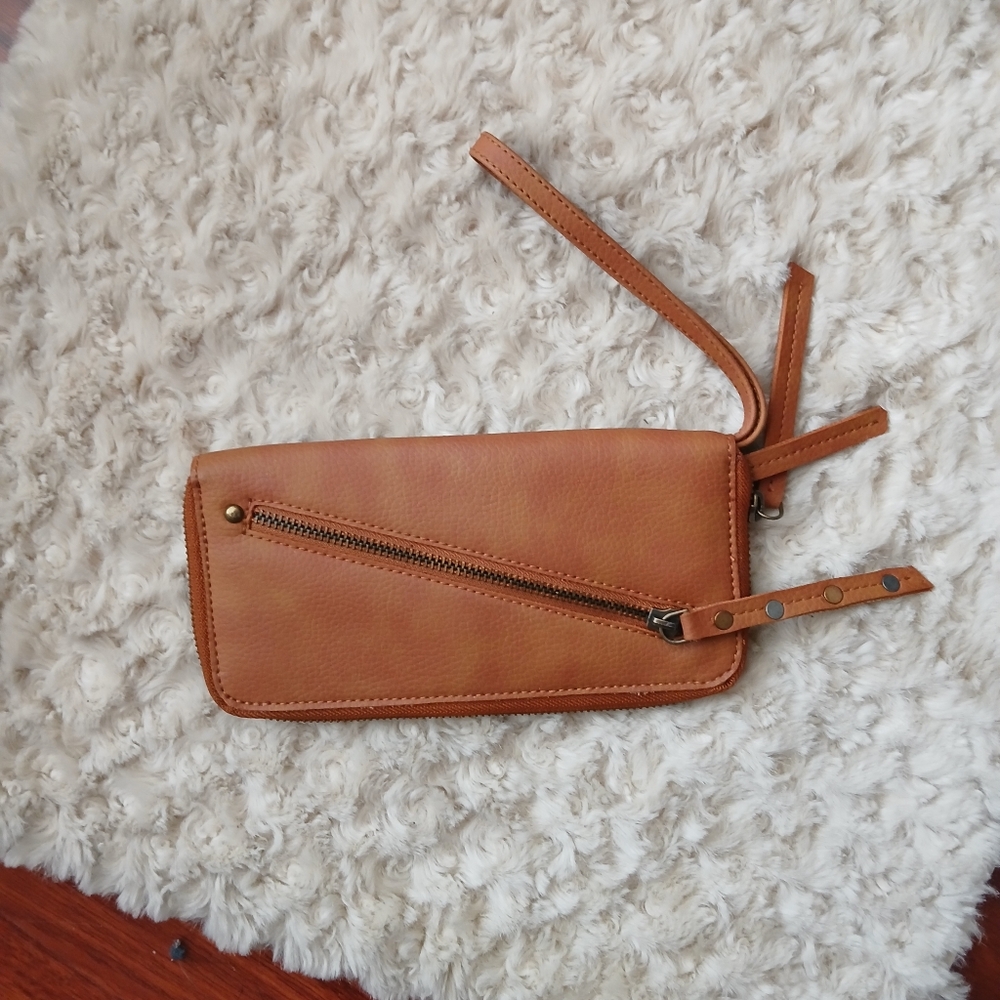 Free People Women's Wallet Distressed Vegan